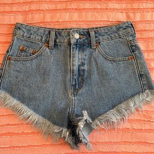 Jean Shorts From Top Shop